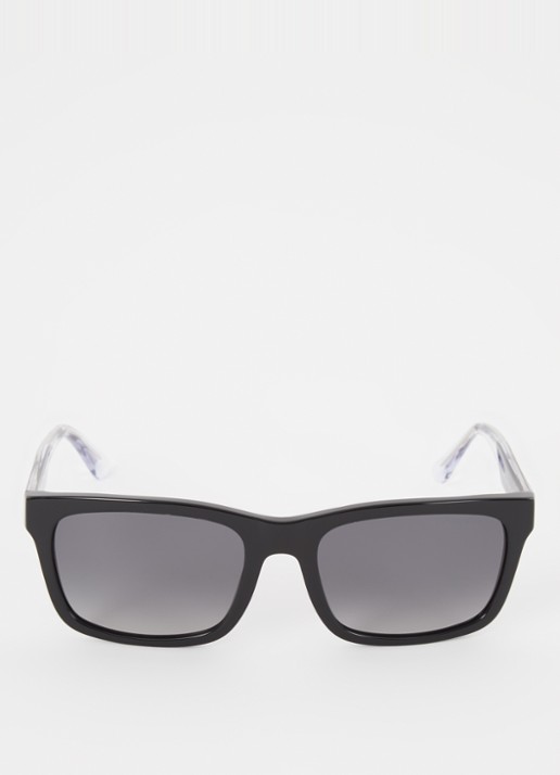 Armani Wayfarer zonnebril gepolariseerd EA4224 - detail zwart