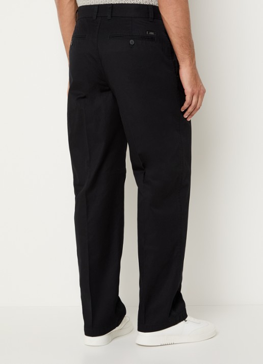 Armani Wide fit chino met steekzakken - achterkant zwart