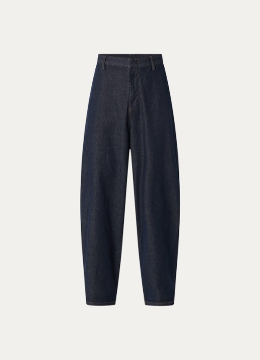 Armani Wide leg jeans met donkere wassing - voorkant 4 indigo