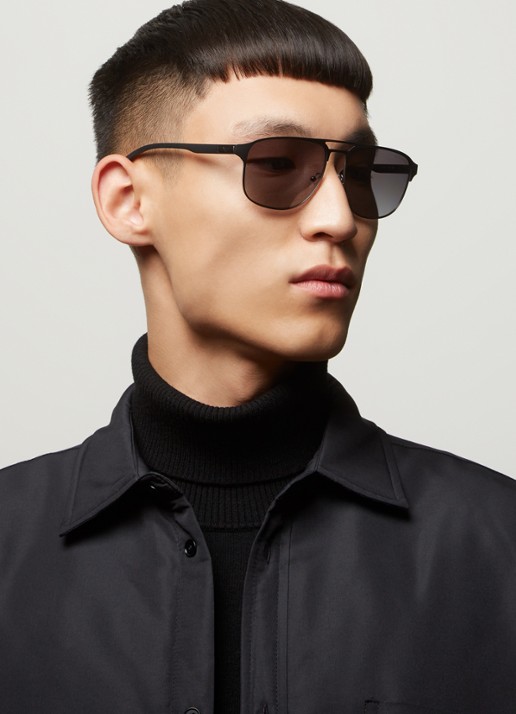 Armani Zonnebril gepolariseerd EA2144   - voorkant 2 zwart