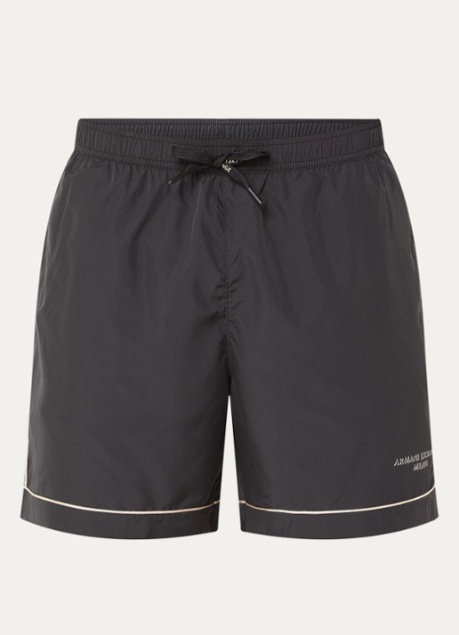 Armani Zwemshort met logo - voorkant 2 antraciet