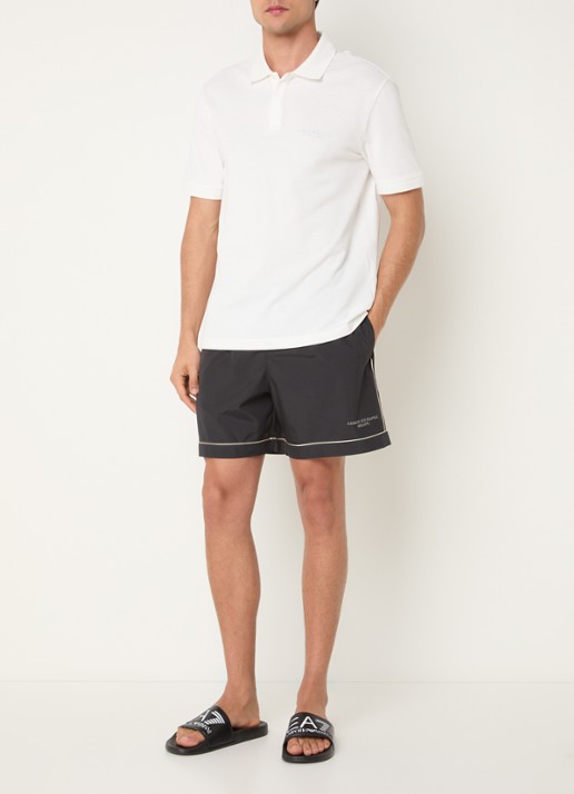 Armani Zwemshort met logo - voorkant 3 antraciet