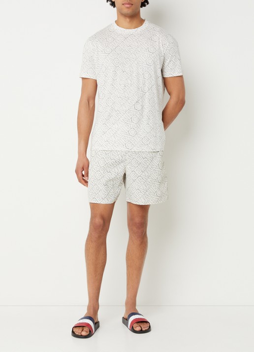 Armani Zwemshort met logo - voorkant 3 ivoor
