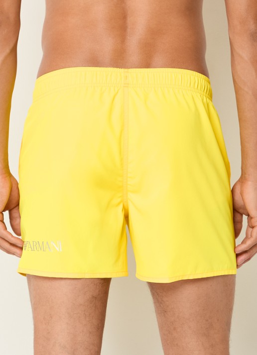 Armani Zwemshorts met logoprint  - achterkant 2 geel