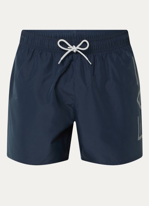 Armani Zwemshorts met logoprint - voorkant 3 donkerblauw