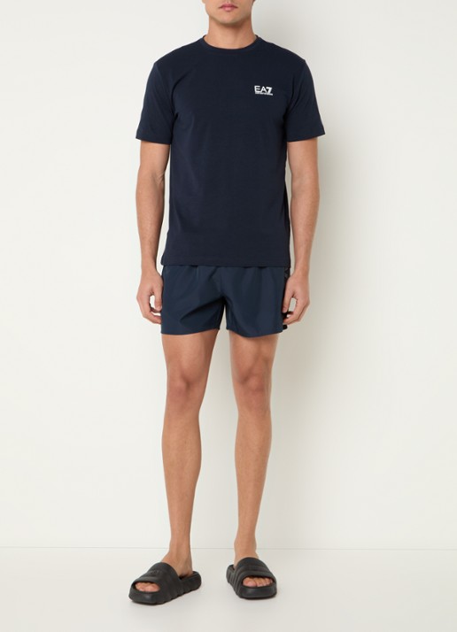 Armani Zwemshorts met logoprint - voorkant 4 donkerblauw
