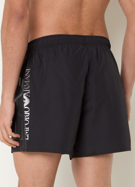 Armani Zwemshorts met logoprint - achterkant 2 zwart