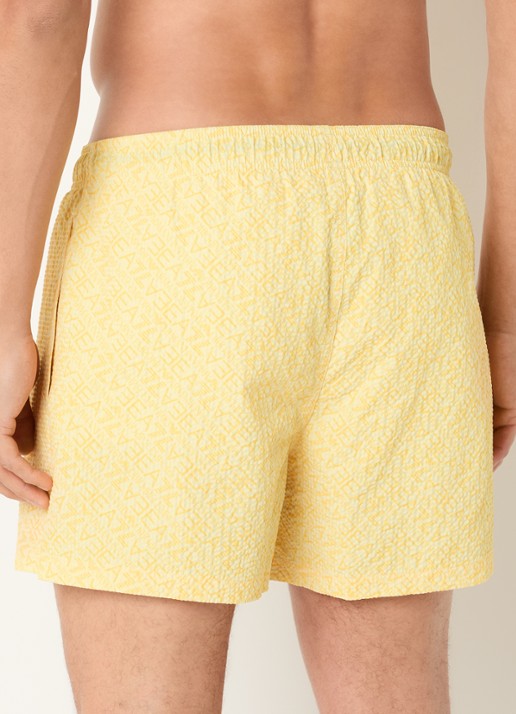 Armani Zwemshorts met logoprint - achterkant 2 lime