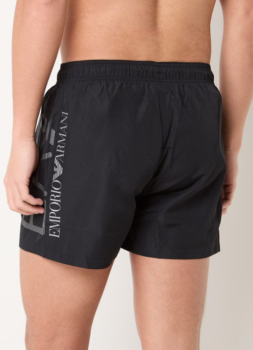 Armani Zwemshorts met logoprint - achterkant 4 zwart