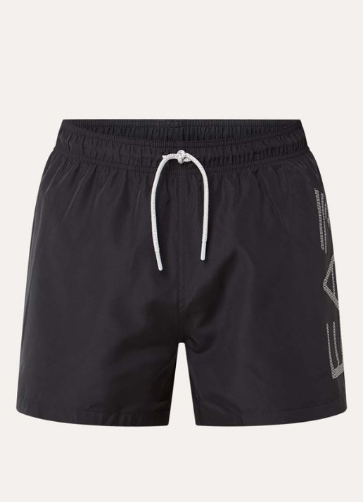 Armani Zwemshorts met logoprint - voorkant zwart