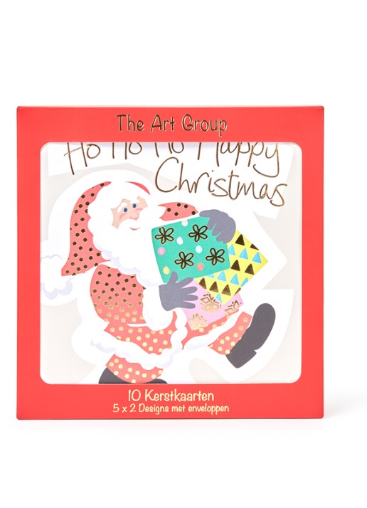 Art Group Kerst - 2 designs - kerstkaart met envelop - set van 10