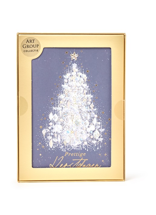 Art Group Kerstboom - 1 design - luxe kerstkaart met envelop - set van 8