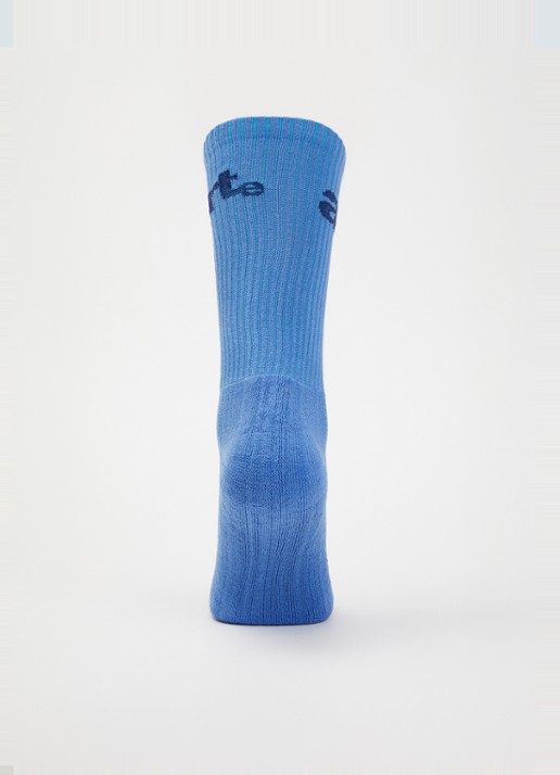 Arte Antwerp Big Logo sportsokken in katoenblend - voorkant 3 blauw