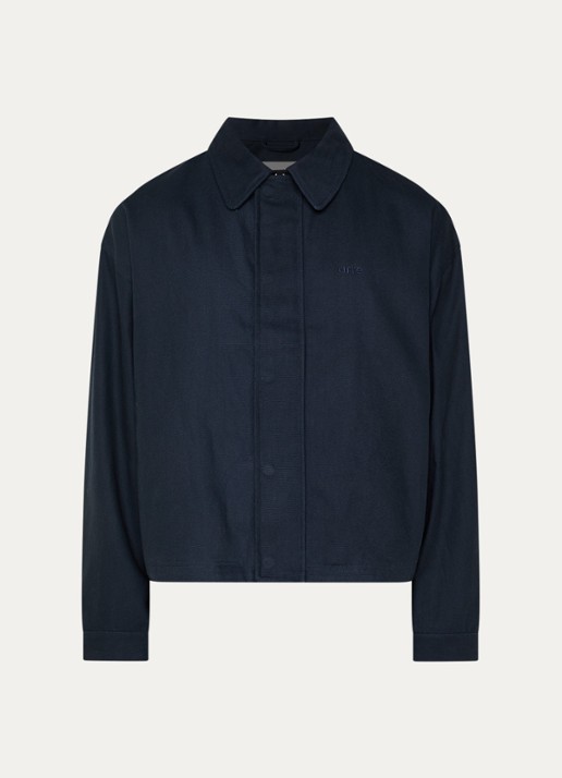 Arte Antwerp Canvas jack met steekzakken - voorkant donkerblauw