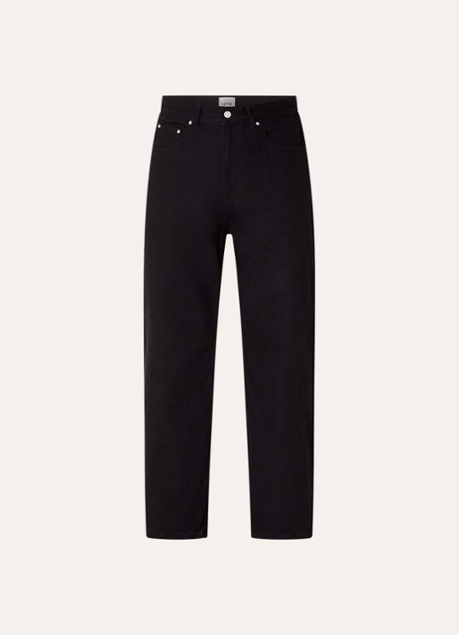 Arte Antwerp Circle Logo tapered fit jeans met gekleurde wassing - voorkant 3 zwart
