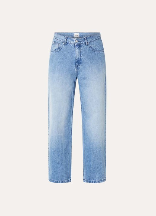 Arte Antwerp Circle Logo tapered fit jeans met gekleurde wassing - voorkant 4 blauw