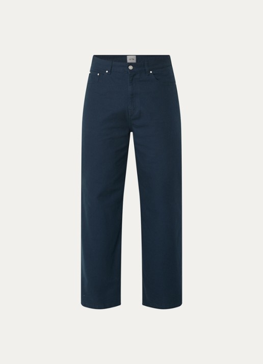 Arte Antwerp Energy loose fit jeans met logo - voorkant donkerblauw