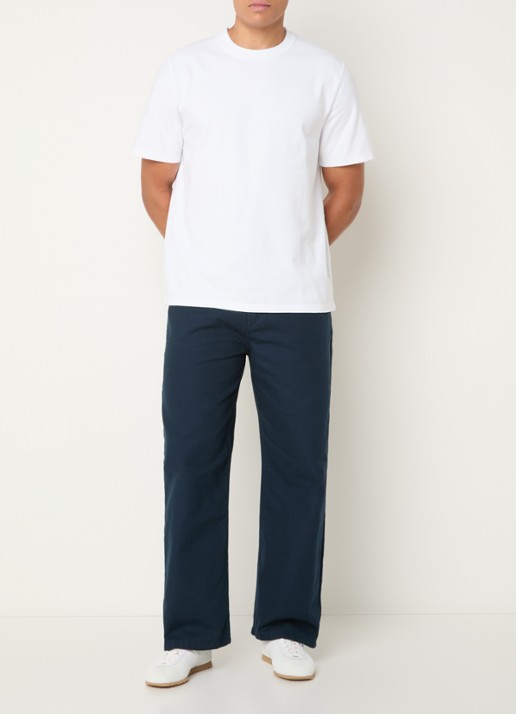 Arte Antwerp Energy loose fit jeans met logo - voorkant 2 donkerblauw