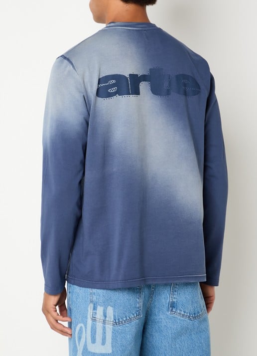 Arte Antwerp Fadeout longsleeve met logo- en backprint