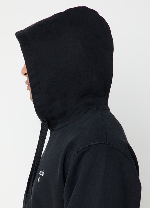 Arte Antwerp Heart hoodie met logo - detail 2 zwart