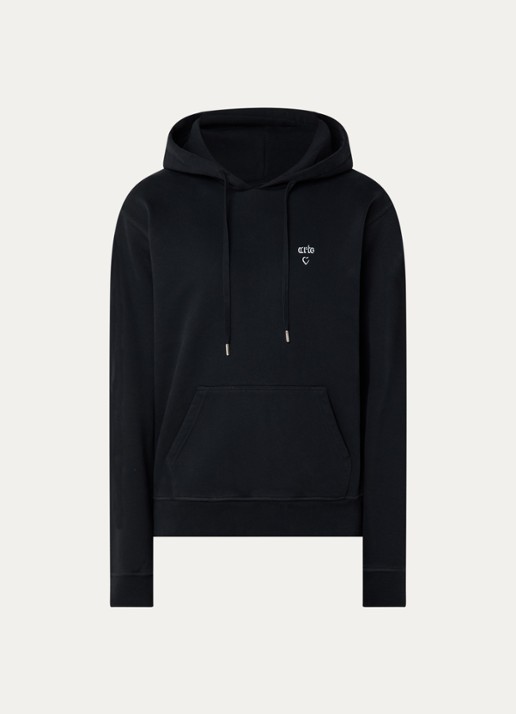 Arte Antwerp Heart hoodie met logo - voorkant 4 zwart