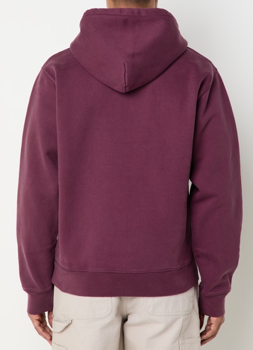 Arte Antwerp Heart hoodie met logo - achterkant 3 bordeauxrood