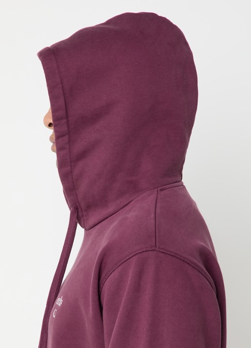 Arte Antwerp Heart hoodie met logo - detail 2 bordeauxrood