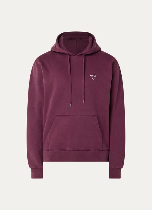 Arte Antwerp Heart hoodie met logo - voorkant 4 bordeauxrood