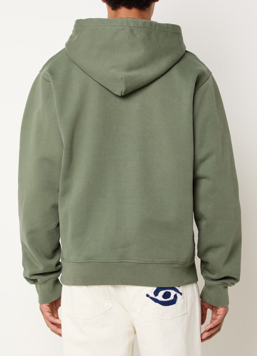 Arte Antwerp Heart hoodie met logo - achterkant 3 legergroen
