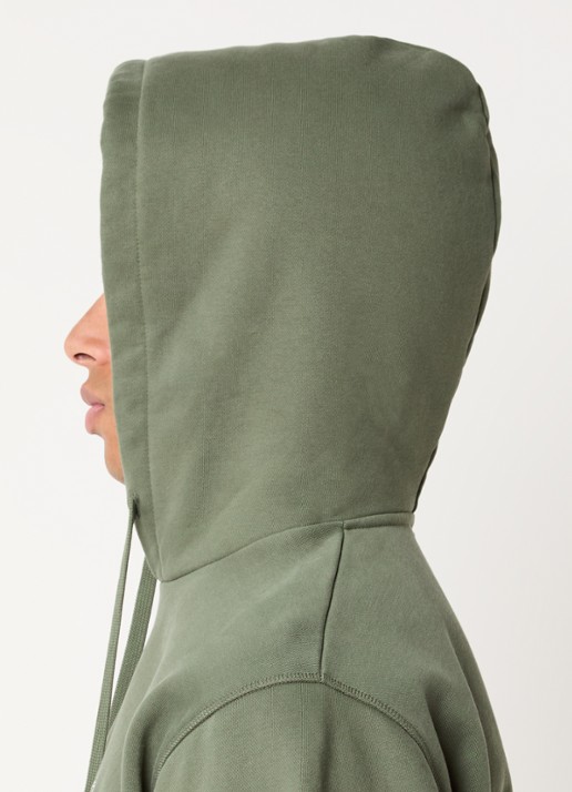 Arte Antwerp Heart hoodie met logo - detail 2 legergroen