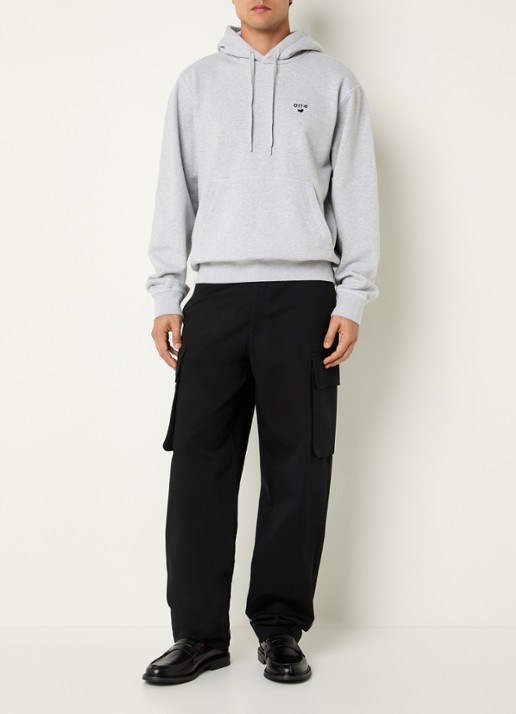 Arte Antwerp Heart hoodie met logo - voorkant 5 grijsmele