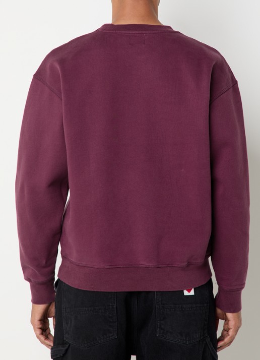 Arte Antwerp Heart sweater met logo - achterkant bordeauxrood