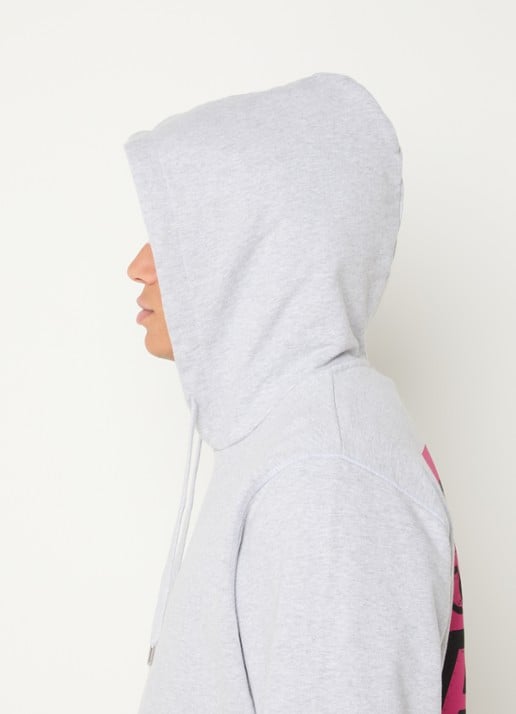 Arte Antwerp Hoodie met backprint  - detail 2 grijs