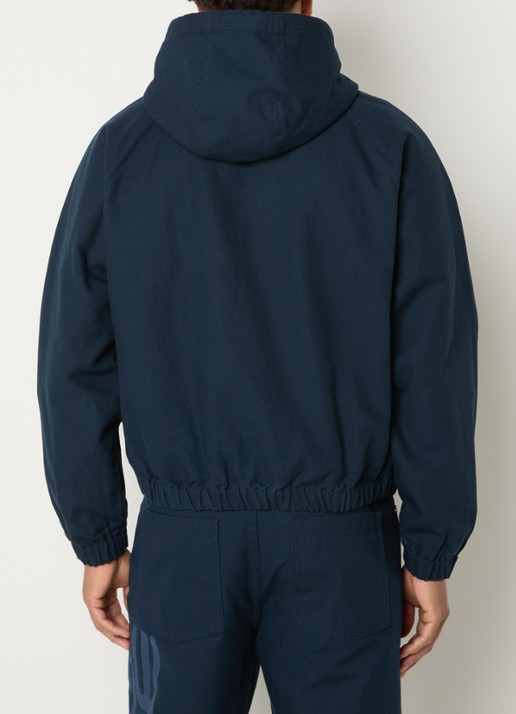 Arte Antwerp Jack met logoprint - achterkant donkerblauw