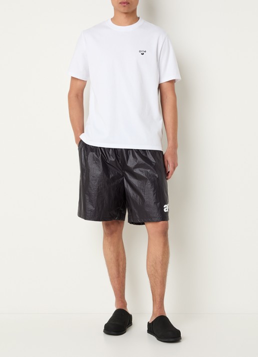 Arte Antwerp Loose fit korte broek met logo - voorkant 2 zwart