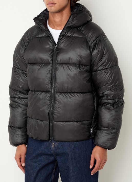 Arte Antwerp Puffer jack met steekzakken met glanzende finish