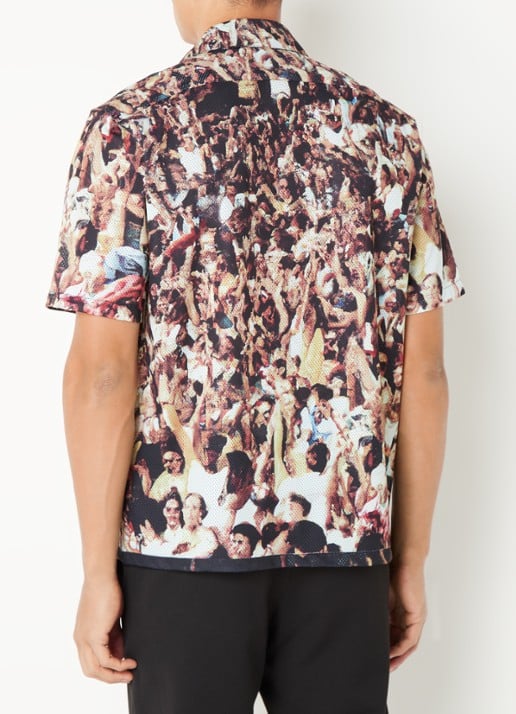 Arte Antwerp Regular fit overhemd met print - achterkant 5 bruin