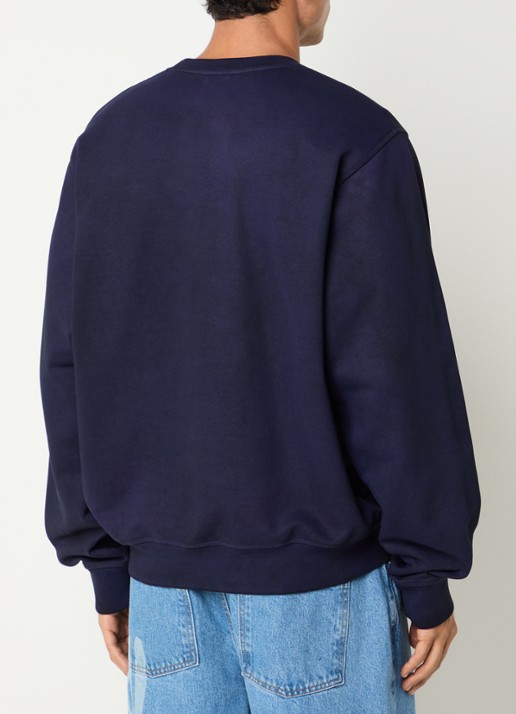 Arte Antwerp Sweater met logo - achterkant 4 donkerblauw
