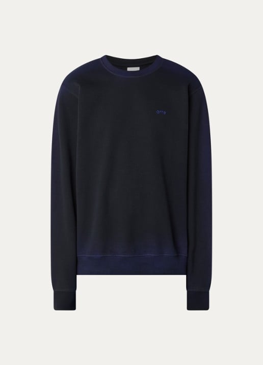 Arte Antwerp Sweater met logo - voorkant donkerblauw