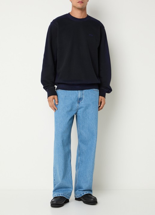 Arte Antwerp Sweater met logo - voorkant 2 donkerblauw