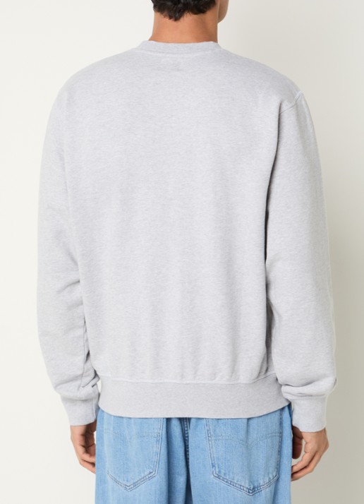 Arte Antwerp Sweater met logoborduring - achterkant 2 grijsmele