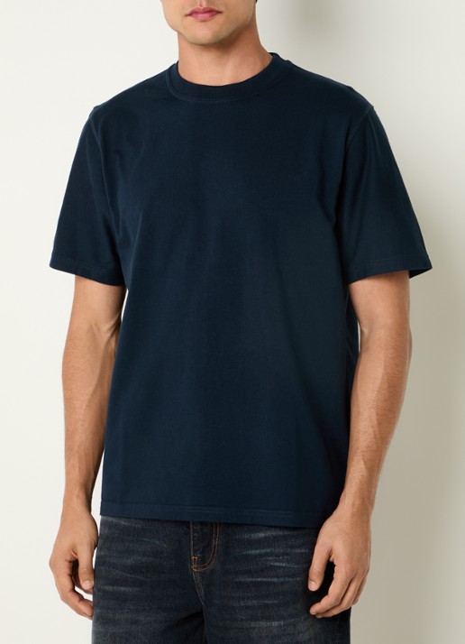 Arte Antwerp T-shirt met backprint - achterkant 2 donkerblauw