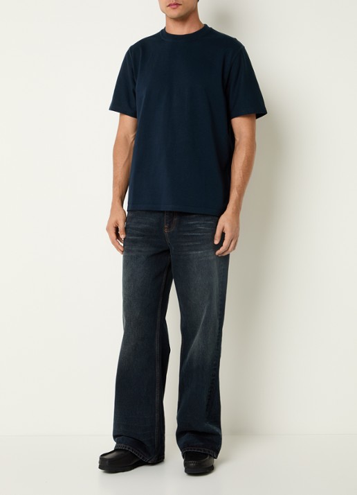 Arte Antwerp T-shirt met backprint - voorkant 4 donkerblauw