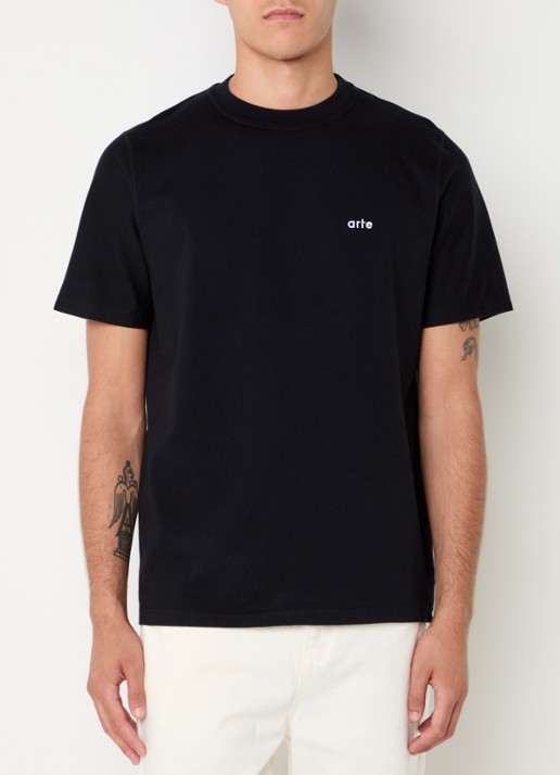Arte Antwerp T-shirt met front- en backprint - achterkant 4 zwart