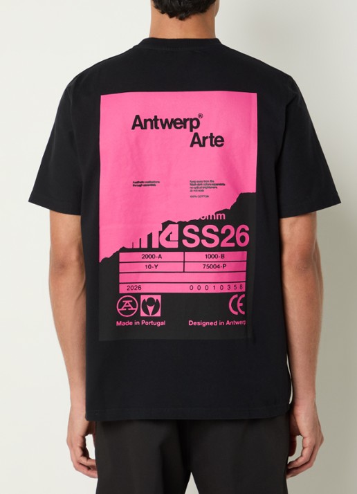 Arte Antwerp T-shirt met logo- en backprint