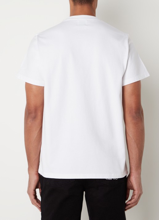 Arte Antwerp T-shirt met logoborduring en ronde hals - achterkant 2 wit