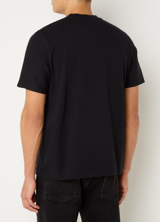 Arte Antwerp T-shirt met logoborduring - achterkant 2 zwart