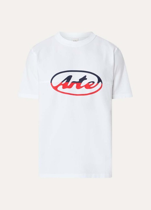 Arte Antwerp T-shirt met logoprint - voorkant 3 wit