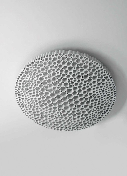 Artemide Calipso plafondlamp LED - voorkant 2 gebroken wit