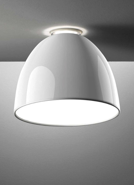 Artemide Nur mini gloss plafondlamp - voorkant 2 wit